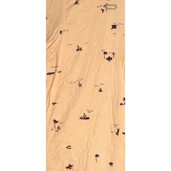 Vans Shirt Mens Medium Button Up Beach Summer Palm Tree Off the Wall Classic Fit - Picture 7 of 7